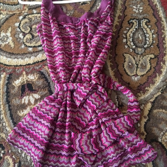 Burgundy chevron style tank top
