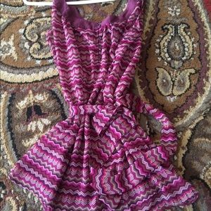 Burgundy chevron style tank top