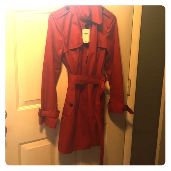 Banana republic burnt orange trench coat