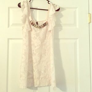 White lace cover-up!