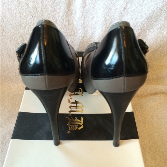 L.A.M.B. LAMB Kochi Leather Buckle Accent Pump Stilettos Heels Size 9 - Picture 2 of 3