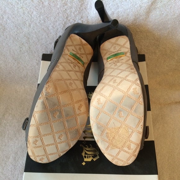 L.A.M.B. LAMB Kochi Leather Buckle Accent Pump Stilettos Heels Size 9 - Picture 3 of 3