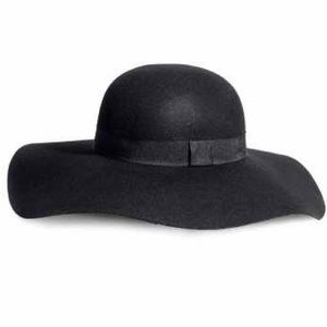 H&M floppy black wool hat