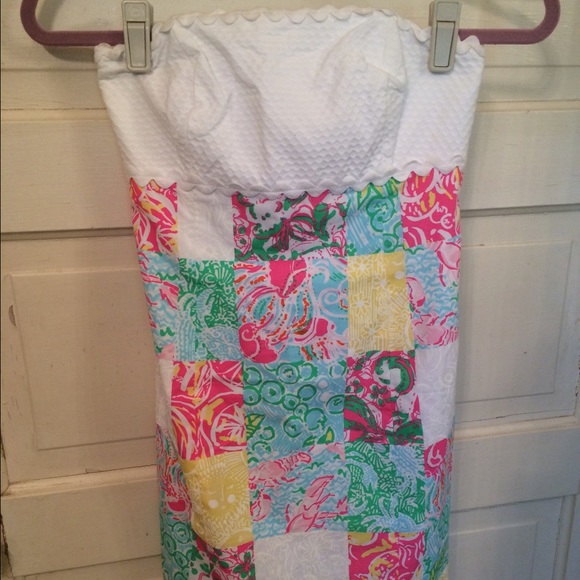 Lilly Pulitzer Franco Dress in Multi State Patch