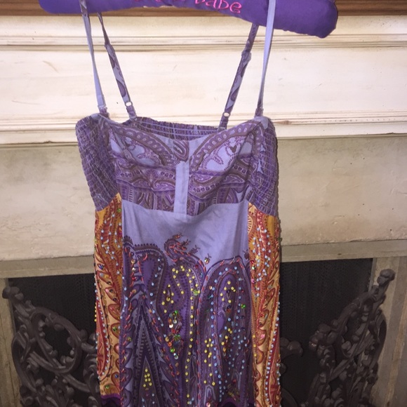Free People gorgeous beaded dress sz M New/tags.