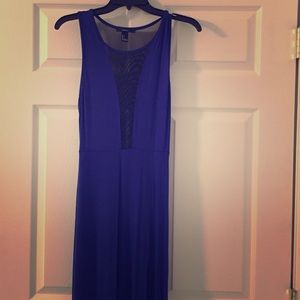 Cobalt blue maxi dress