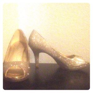 Beautiful gold stilettos