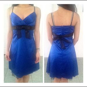 Royal Blue (+Black) Formal Dress