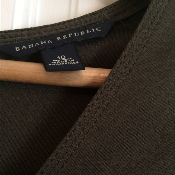 Dark olive green Banana Republic dress - Picture 2 of 4