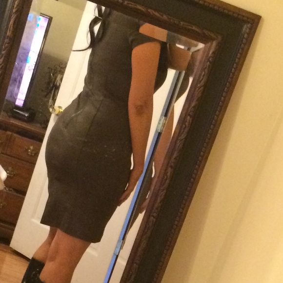 Dark olive green Banana Republic dress - Picture 4 of 4