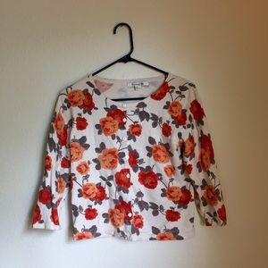 Forever 21 Floral Cardigan