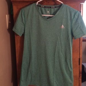 Small Adidas climalite V-neck fitted shirt