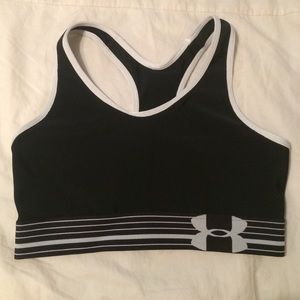 Small Under armour black sports bra
