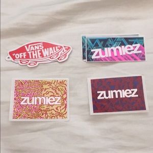 zumiez + vans stickers