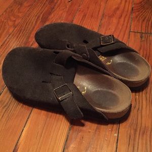 TRADED Dark brown Birkenstock clogs