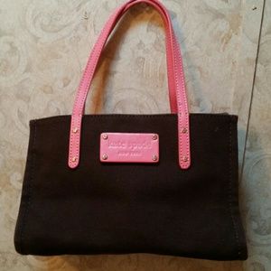 Cute  brown and pink Kate spade purse