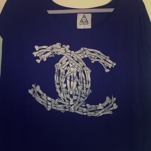 UNIF Chanel Bones Tee Size S