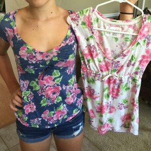 Aeropostale floral tops shirts