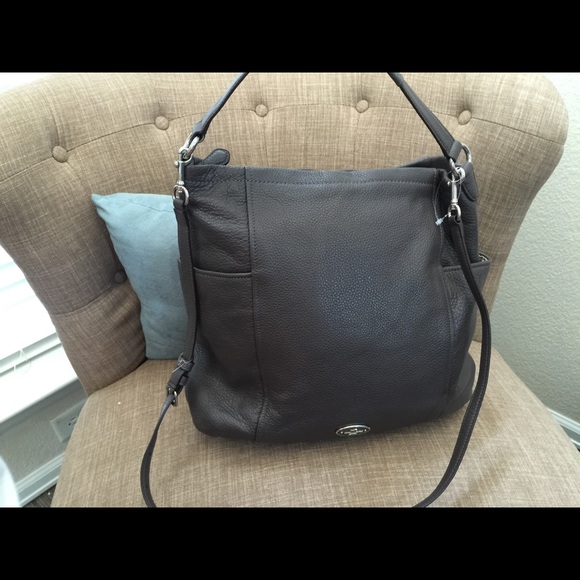 🚨🚨SOLD🚨🚨Coach dark grey leather tote