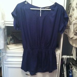 Navy Express Top