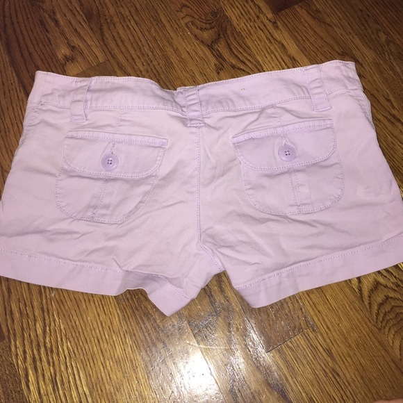Lilac cotton shorts