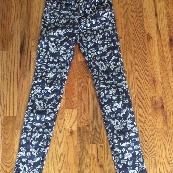 Floral Printed Jeans