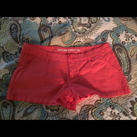 Mossimo coral colored shorts, size 11, brand new