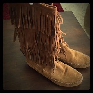 Lauren Conrad Fringe boots