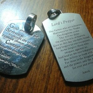 Lords prayer dog tags