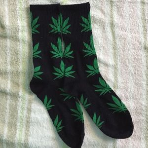 Black & green huf socks (never worn)