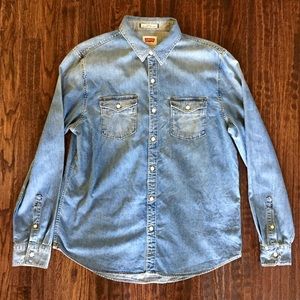 Levi's Men's Denim Shirt     size: Large