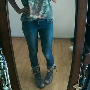 Vintage military / hunter inspired boots. Size 8.5