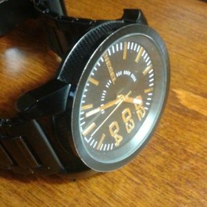 Black diesel watch