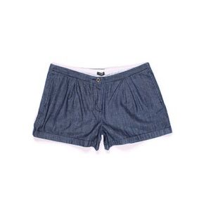 Blue Chambray Shorts