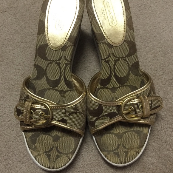 Coach Brand Authentic Wedged Shoes