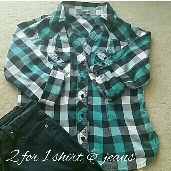 Tops - Shirt & sz 27 jeans
