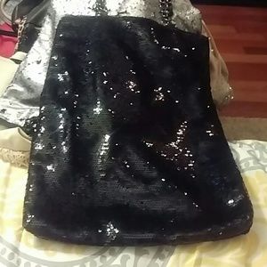 Sparkly Black Tote