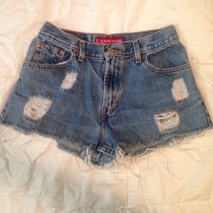 Levi's denim cutoff shorts