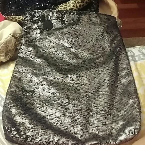 Sparkly sequined Grey Totebag