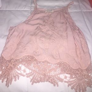 Light pink top
