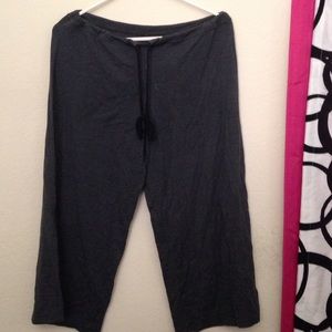 Dark gray crop lounge pants