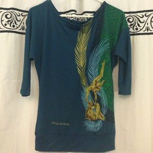 Cirque du soleil blue top