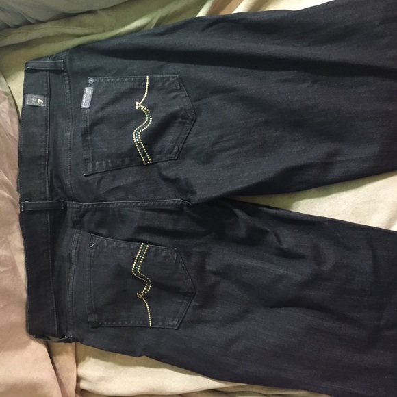 7 for all mankind black jeans
