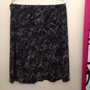 Black and Tan printed skirt