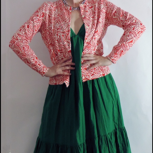 Orange and Cream Leafy Cadri - Picture 2 of 3