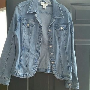 Jean Jacket with Rhinestone Buttons