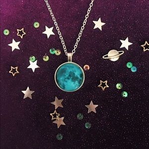 Blue Moon Grunge Witch Necklace