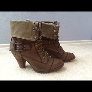 Olive green Boots by Victoria's Secret