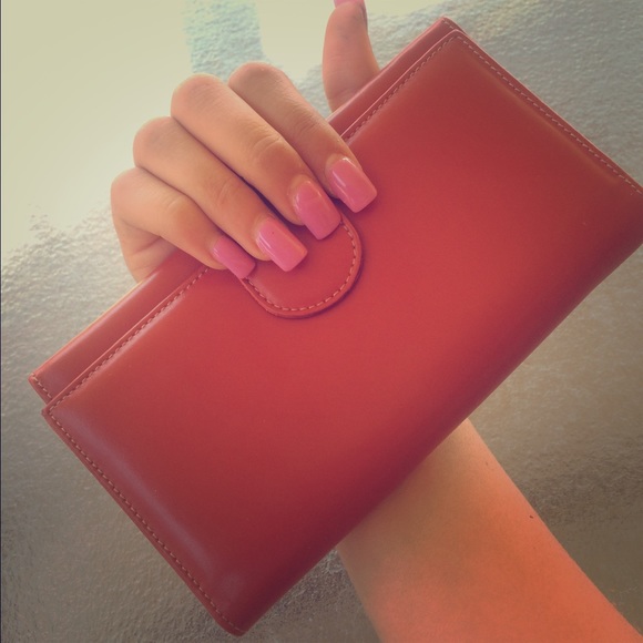 Red Leather Giorgio Salvini Wallet