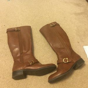 Tall brown boots